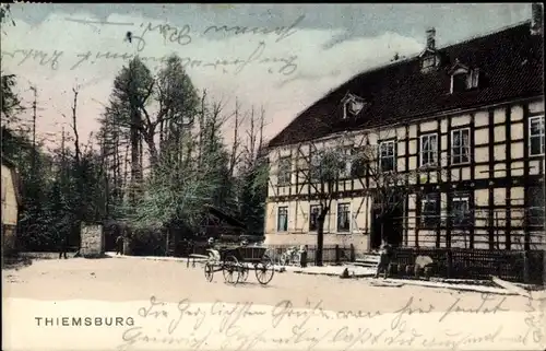 Ak Alterstedt Schönstedt in Thüringen, Forsthaus Thiemsburg, Stadtwald Langensalza