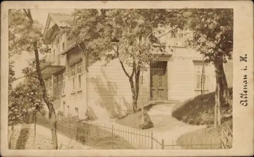 Foto Altenau Clausthal Zellerfeld im Oberharz, Partie an einem Wohnhaus