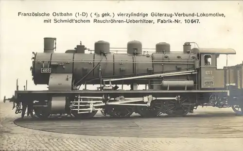 Ak Französische Eisenbahn, Dampflok, Nr. 10 647