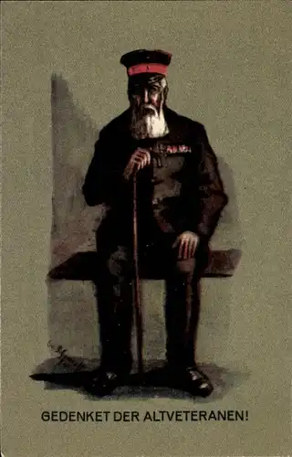 Künstler Ak Frankfurt am Main, Veteranenhilfe des Kreiskriegerverbandes