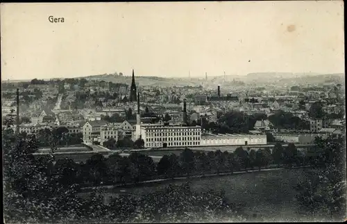 Ak Gera in Thüringen, Gesamtansicht