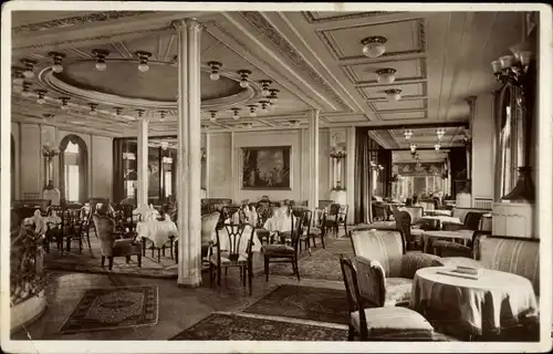 Ak Turbinen Schnelldampfer Cap Arcona, HSDG, Festsaal