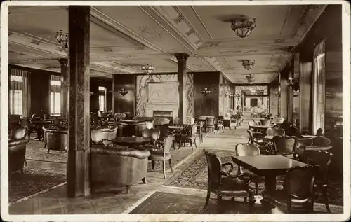 Ak Turbinen Schnelldampfer Cap Arcona, HSDG, Rauchsalon