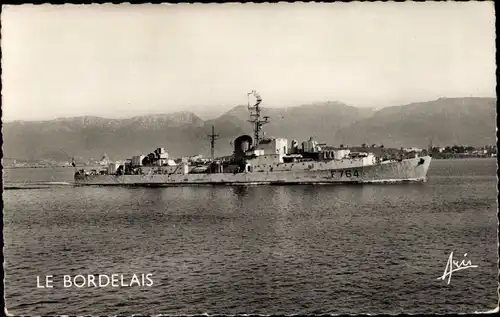 Ak Französisches Kriegsschiff Le Bordelais