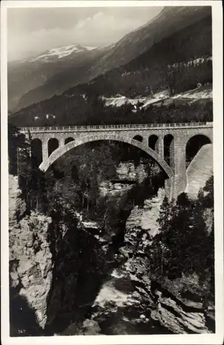 Ak Aandalsnes Romsdalen Norwegen, Kyllingbrücke der Raumabahn