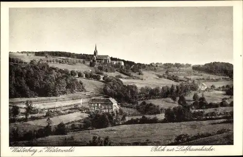 Ak Westerburg im Westerwald, Liebfrauenkirche, Panorama