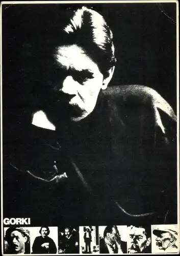 Ak Schriftsteller Maxim Gorki, Ernst Volland 1973