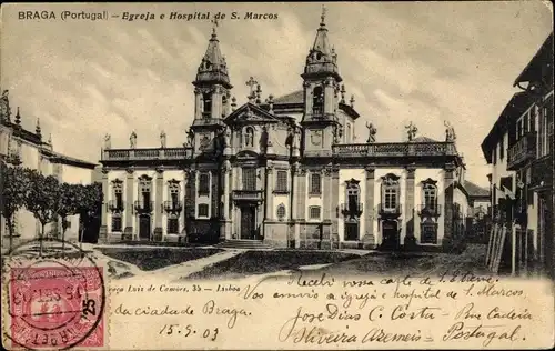 Ak Braga Portugal, Egreja e Hospital de S. Marcos