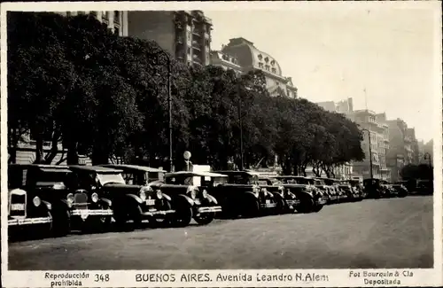 Ak Buenos Aires Argentinien, Avenida Leandro N. Alem