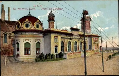 Ak Barcelona Katalonien Spanien, Hotel del Tibidabo