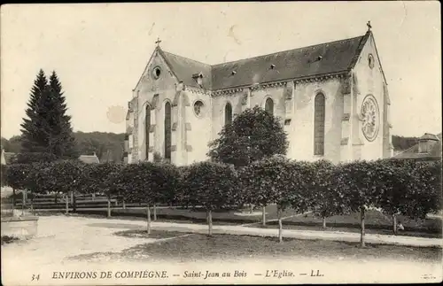 Ak Saint Jean aux Bois Oise, Kirche