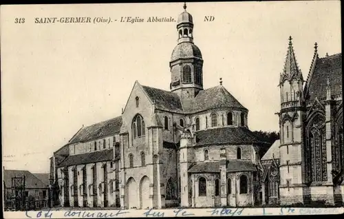 Ak Saint Germer Oise, L'Eglise Abbatiale