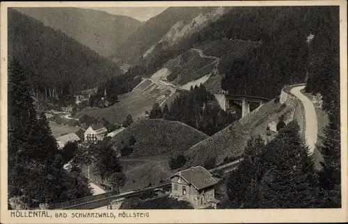 Ak Breitnau im Schwarzwald, Höllental, Höllsteig, Hofgut Sternen, Ravenna Viadukt