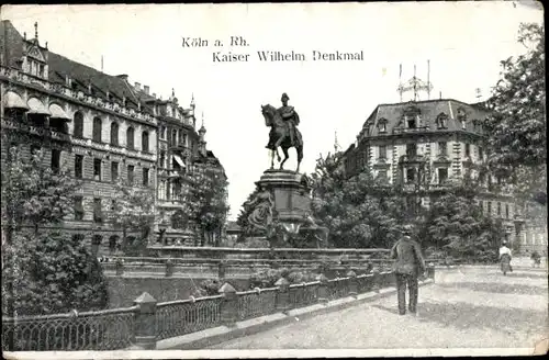 Ak Köln am Rhein, Kaiser Wilhelm Denkmal