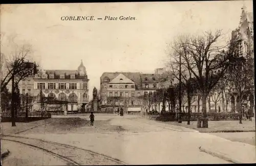 Ak Koblenz am Rhein, Place Goelen