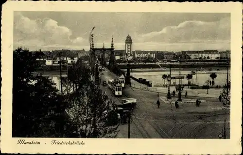 Ak Mannheim in Baden, Friedrichsbrücke