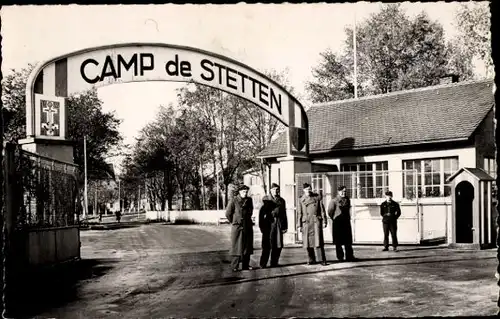 Ak Stetten am kalten Markt im Kreis Sigmaringen, L'Entrée du Camp