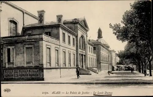 Ak Alès Alais Gard, Le Palais de Justice, Le Lycee Dumas