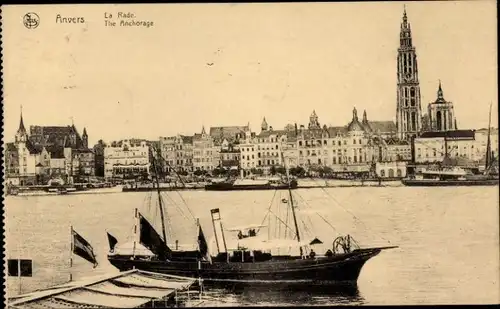 Ak Anvers Antwerpen Flandern, Le Rade