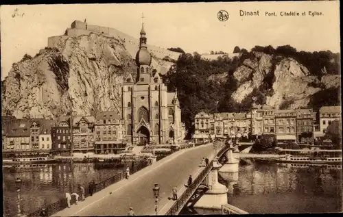 Ak Dinant Wallonien Namur, Pont, Citadelle et Eglise