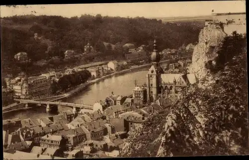 Ak Dinant Wallonien Namur, vue prise des glacis de la Citadelle