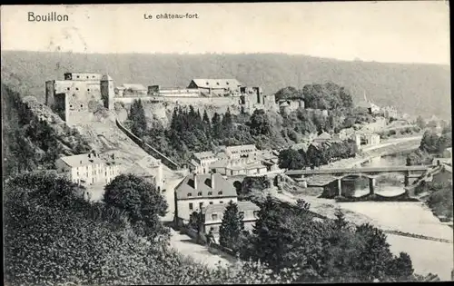 Ak Bouillon Wallonien Luxemburg, Le chateau-fort