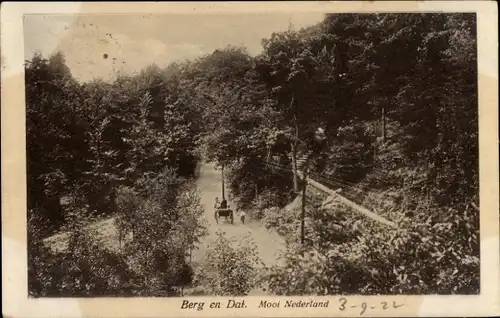 Ak Berg en Dal Gelderland Niederlande, Panorama, Kutsche