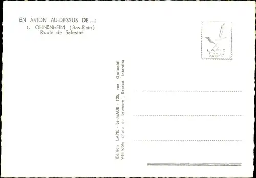 Ak Ohnenheim Elsass Bas Rhin, Route de Salestat