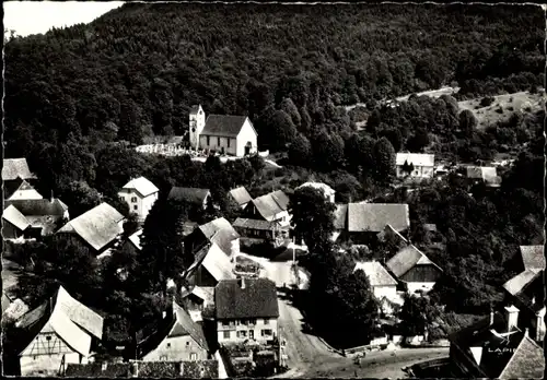 Ak Durlinsdorf Dürlinsdorf Alsace Haut Rhin, Das Zentrum, Die Kirche