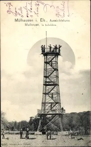 Ak Mulhouse Mülhausen Elsass Haut Rhin, Aussichtsturm