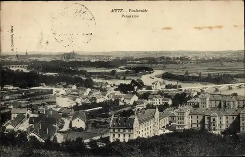 Ak Metz-Moselle, Panorama