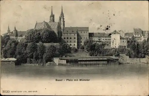Ak Basel Stadt Schweiz, Pfalz, Münster