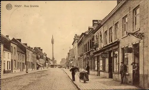 Ak Nimy Hennegau Wallonien, Hauptstraße