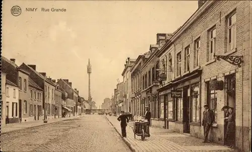 Ak Nimy Hennegau Wallonien, Hauptstraße