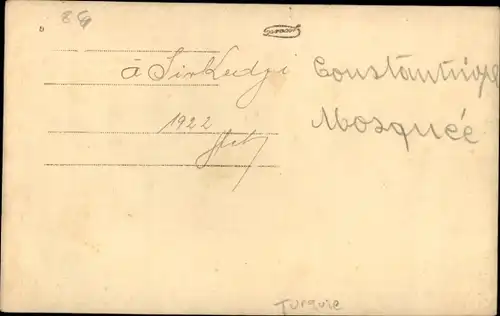 Ak Konstantinopel Istanbul Türkei, Moschee