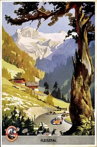 Künstler Ak Heiligenblut am Großglockner in Kärnten, Fleißtal