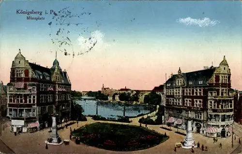 Ak Kaliningrad Königsberg Ostpreußen, Münzplatz