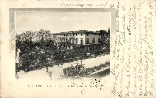 Ak Firenze Florenz Toscana, Villa reale di Quarto