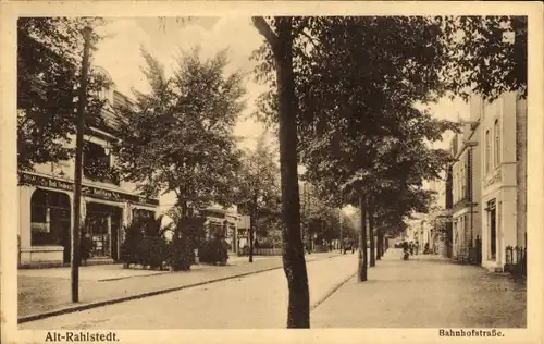 Ak Hamburg Wandsbek Rahlstedt Altrahlstedt, Bahnhofstraße
