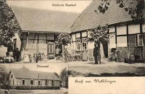 Ak Wathlingen Niedersachsen, Gärtners Gasthof, Tanzsaal