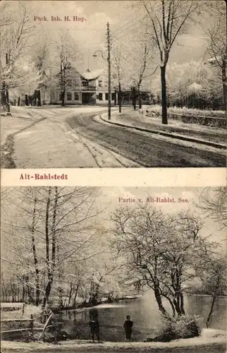 Ak Hamburg Wandsbek Rahlstedt Altrahlstedt, Winteransicht, Park