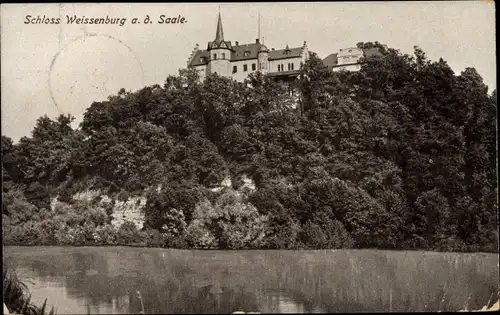 Ak Weißen Uhlstädt Kirchhasel an der Saale, Weißenburg, Schloss