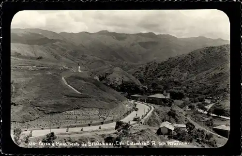 Ak Cali Kolumbien Kolumbien, Belalcazar Spaziergang und Denkmal