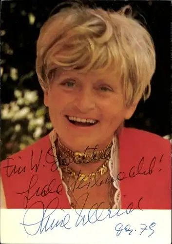 Ak Schauspielerin Luise Ullrich, Portrait, Autogramm