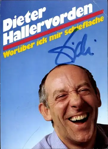 Ak Schauspieler Dieter Hallervorden, Portrait, Autogramm