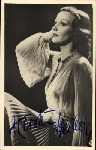 Ak Schauspielerin Kirsten Heiberg, Portrait, Autogramm
