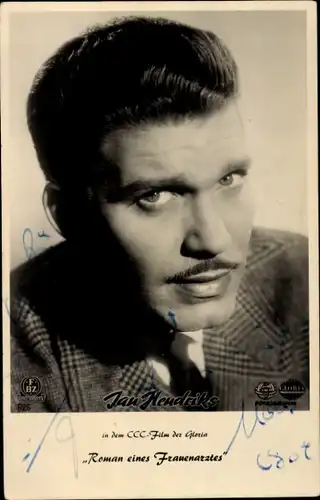 Ak Schauspieler Jan Hendriks, Portrait, Autogramm, Roman eines Frauenarztes