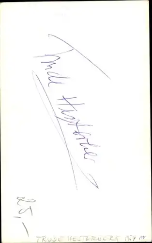 Ak Schauspielerin Trude Hesterberg, Portrait, Autogramm