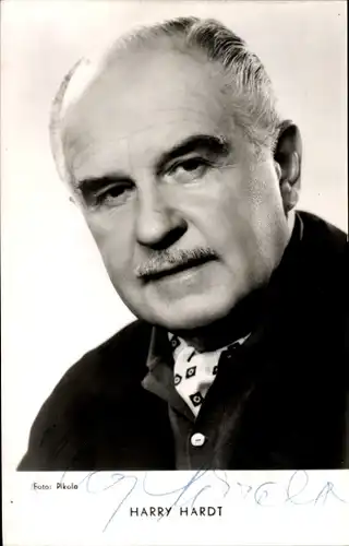 Ak Schauspieler Harry Hardt, Portrait, Autogramm