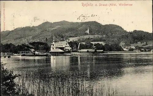 Ak Reifnitz Maria Wörth am Wörthersee Kärnten, Strandhotel